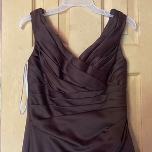 Brown Belsoie long Formal Dress Size 12